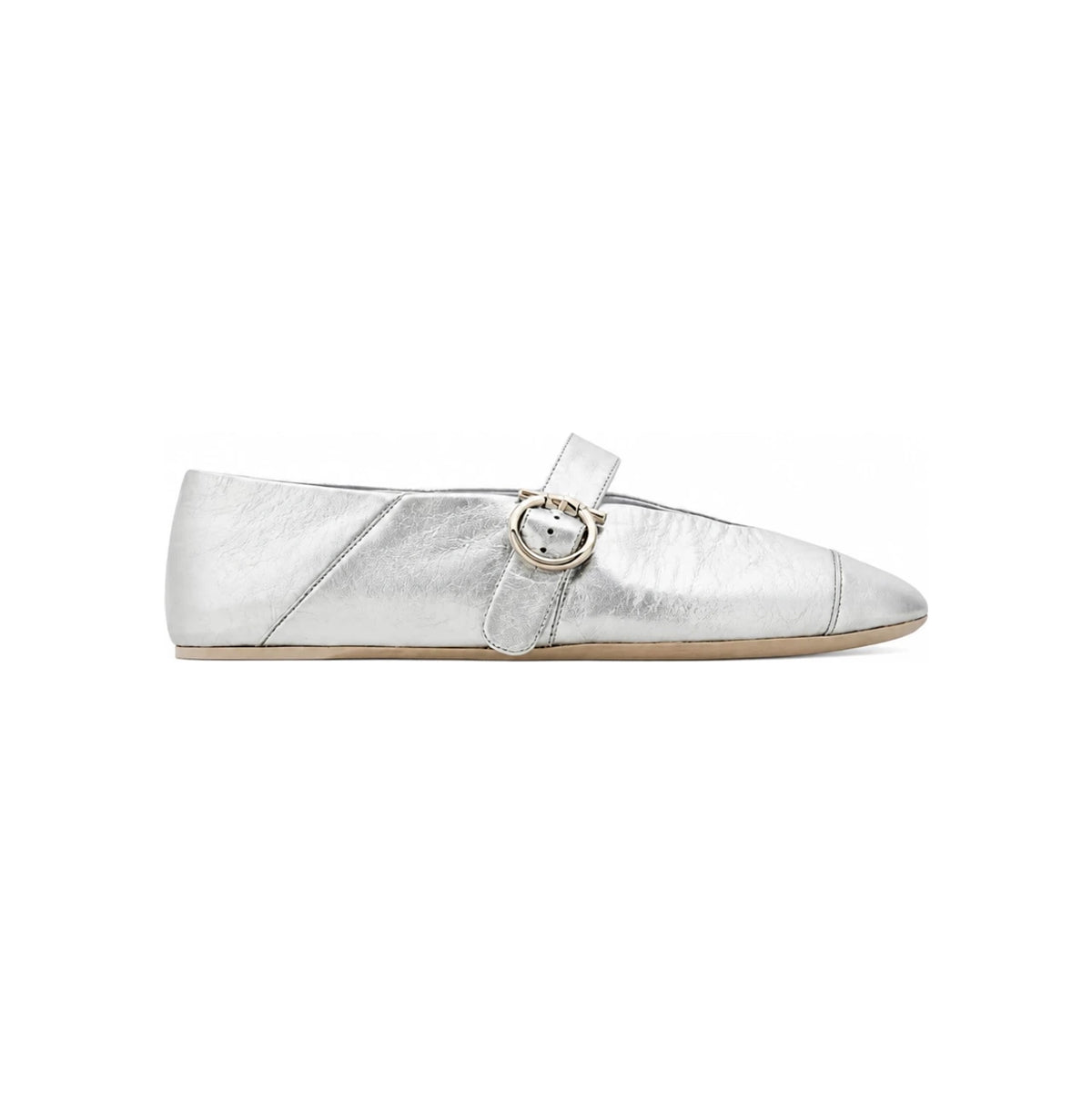 Ferragamo Gancini Leather Ballet Flats Women 01J947 782667