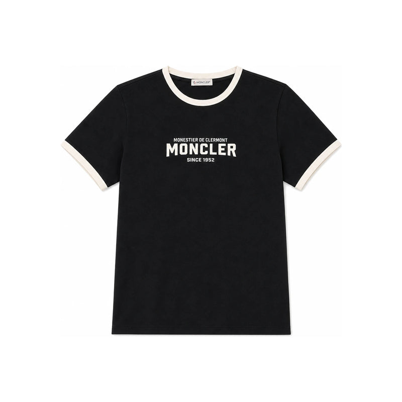 Moncler Women's Flocked Logo Jersey T-Shirt 8C00031 89AUO P08