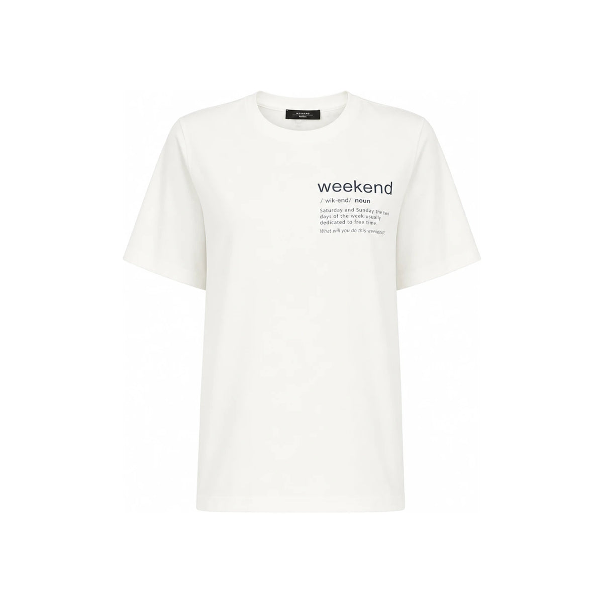 Max Mara White Short-Sleeve Cotton T-Shirt 261597 1051 003