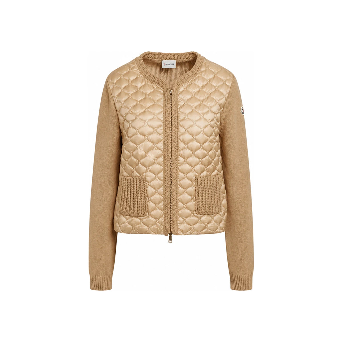 Moncler Geometric Quilted Padded Zip-Up Cardigan Women’s Jacke 9B00036 M5670 22B