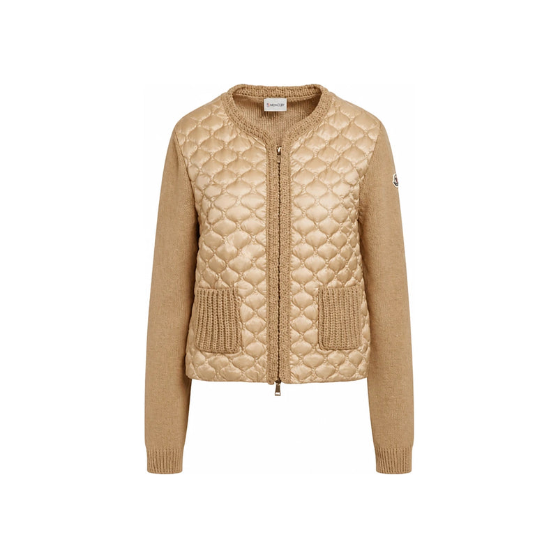Moncler Geometric Quilted Padded Zip-Up Cardigan Women’s Jacke 9B00036 M5670 22B