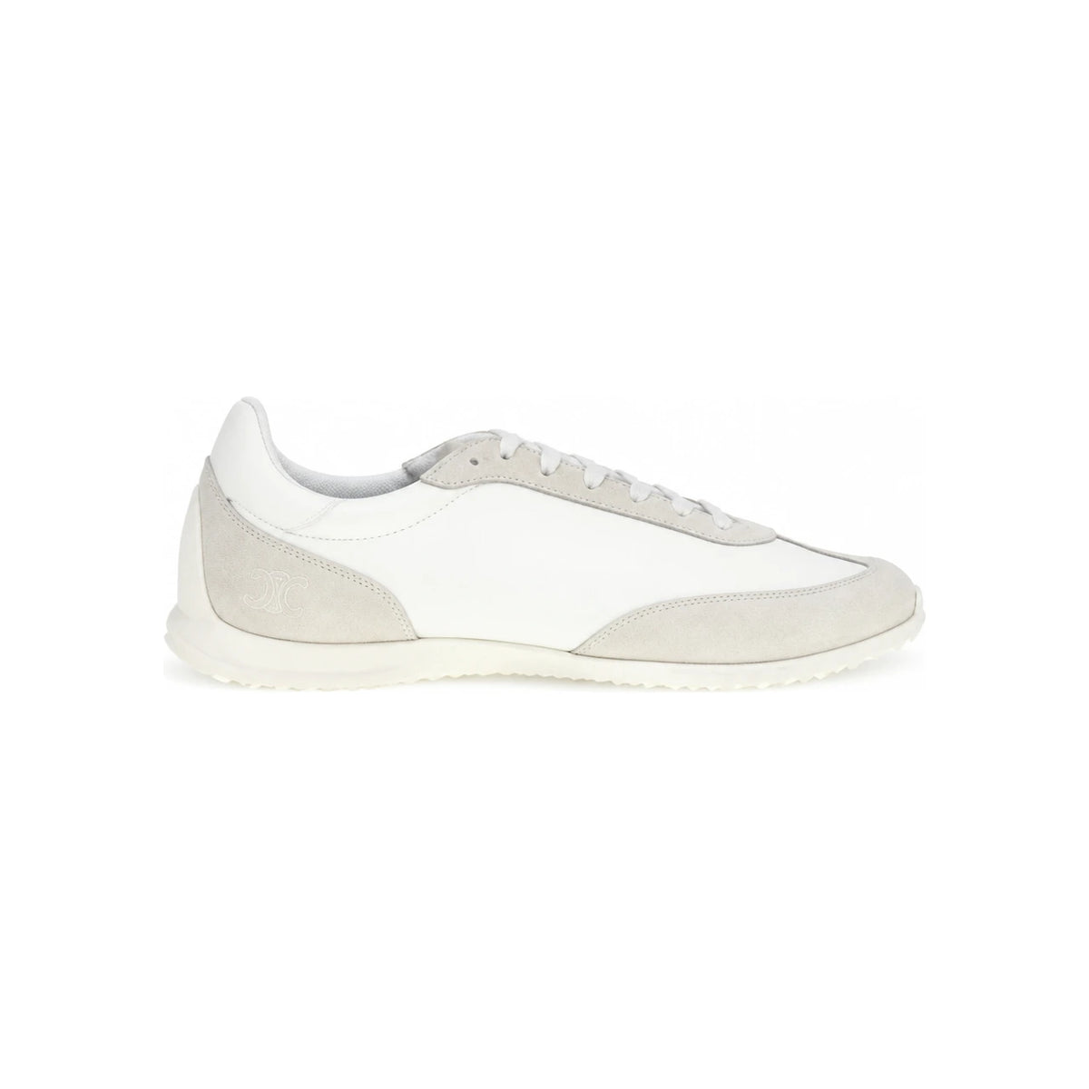 CELINE Triomphe Racer Low Lace-Up Sneakers White