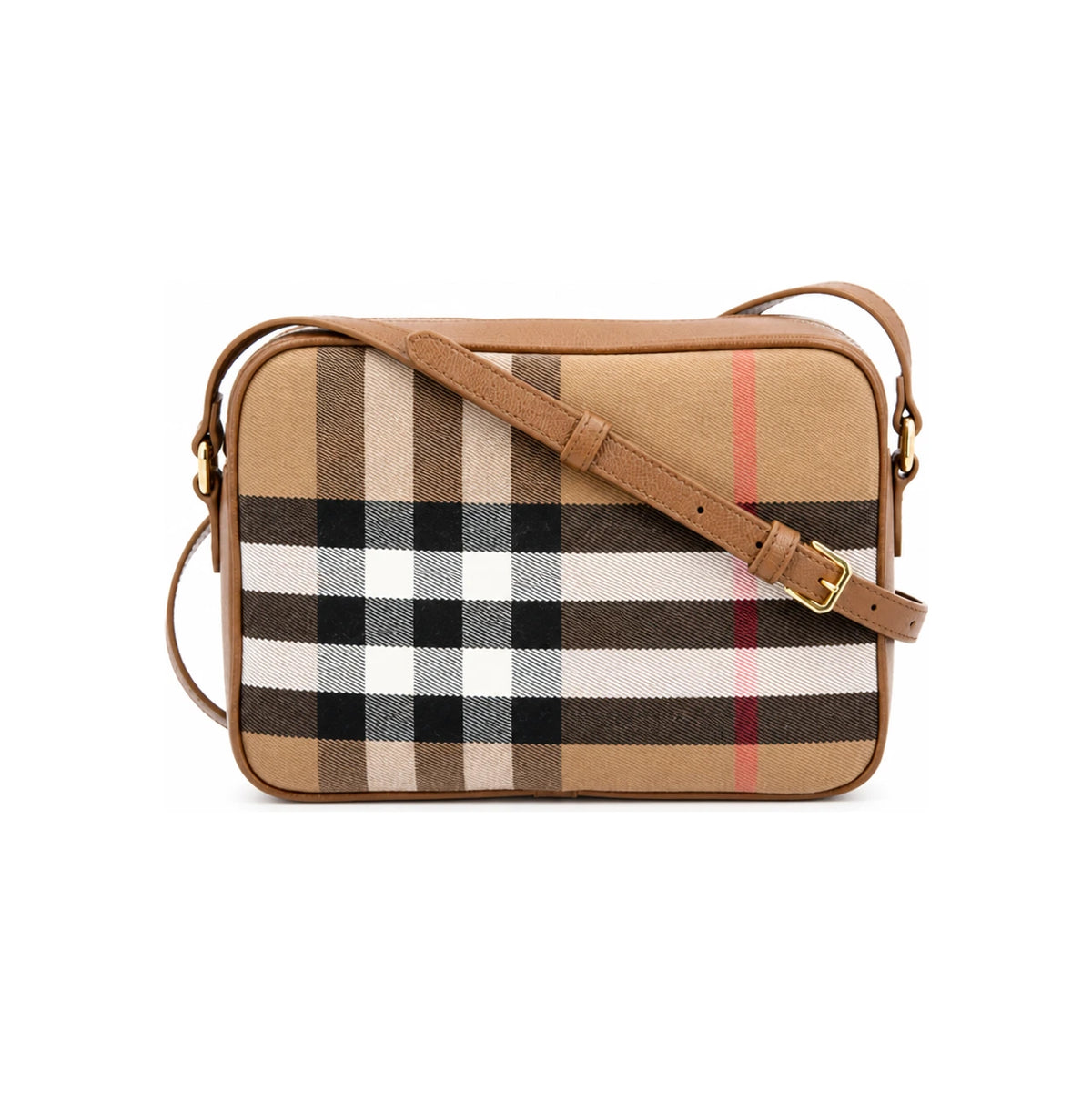 BURBERRY House Check Large Camera Bag Shoulder Bag