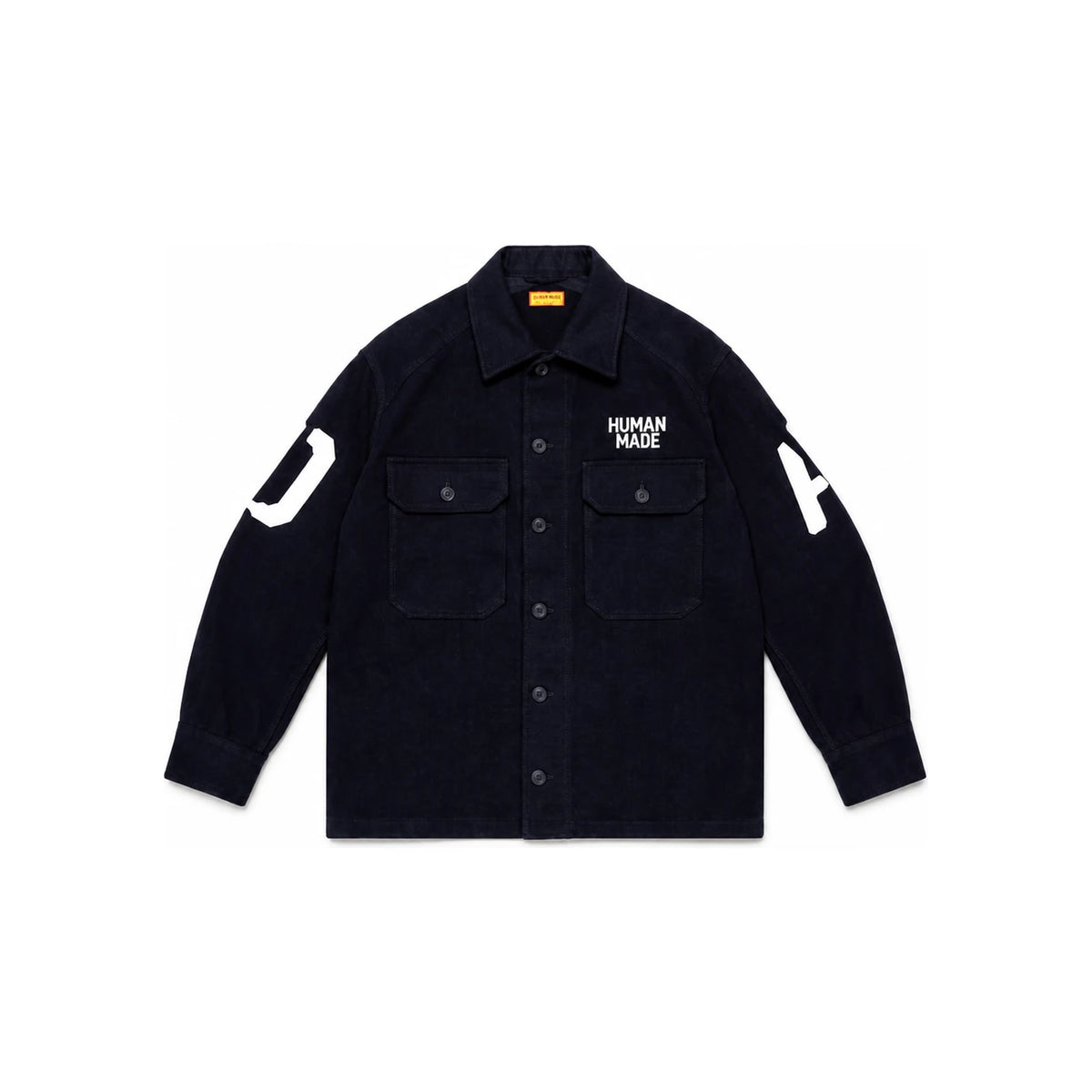 Humanmade Navy DA Print Military Long Sleeve Shirt HM30SH008 NAVY