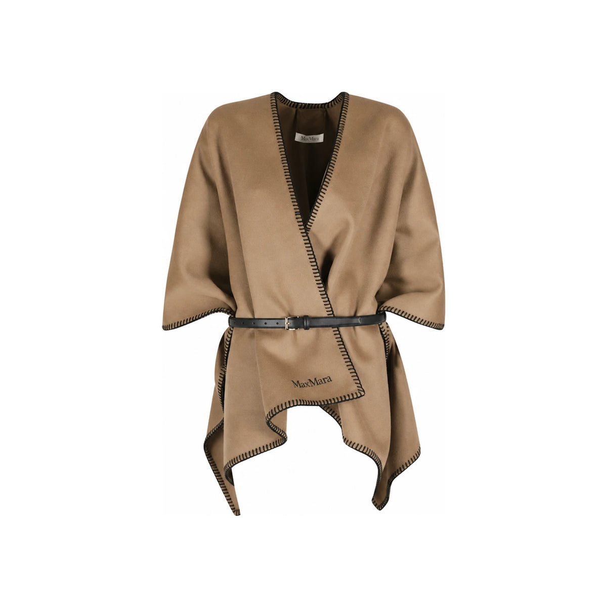 Max Mara Brown Belted Cape Coat 261454 1121 035