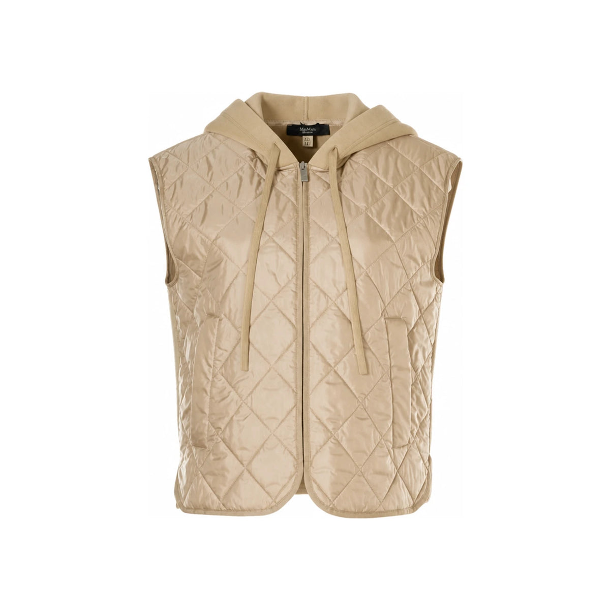 Max Mara Beige Quilted Puffer Vest 261528 1011 001