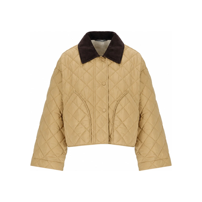 Max Mara Khaki/Beige Reversible Puffer Jacket 261548 1031 009