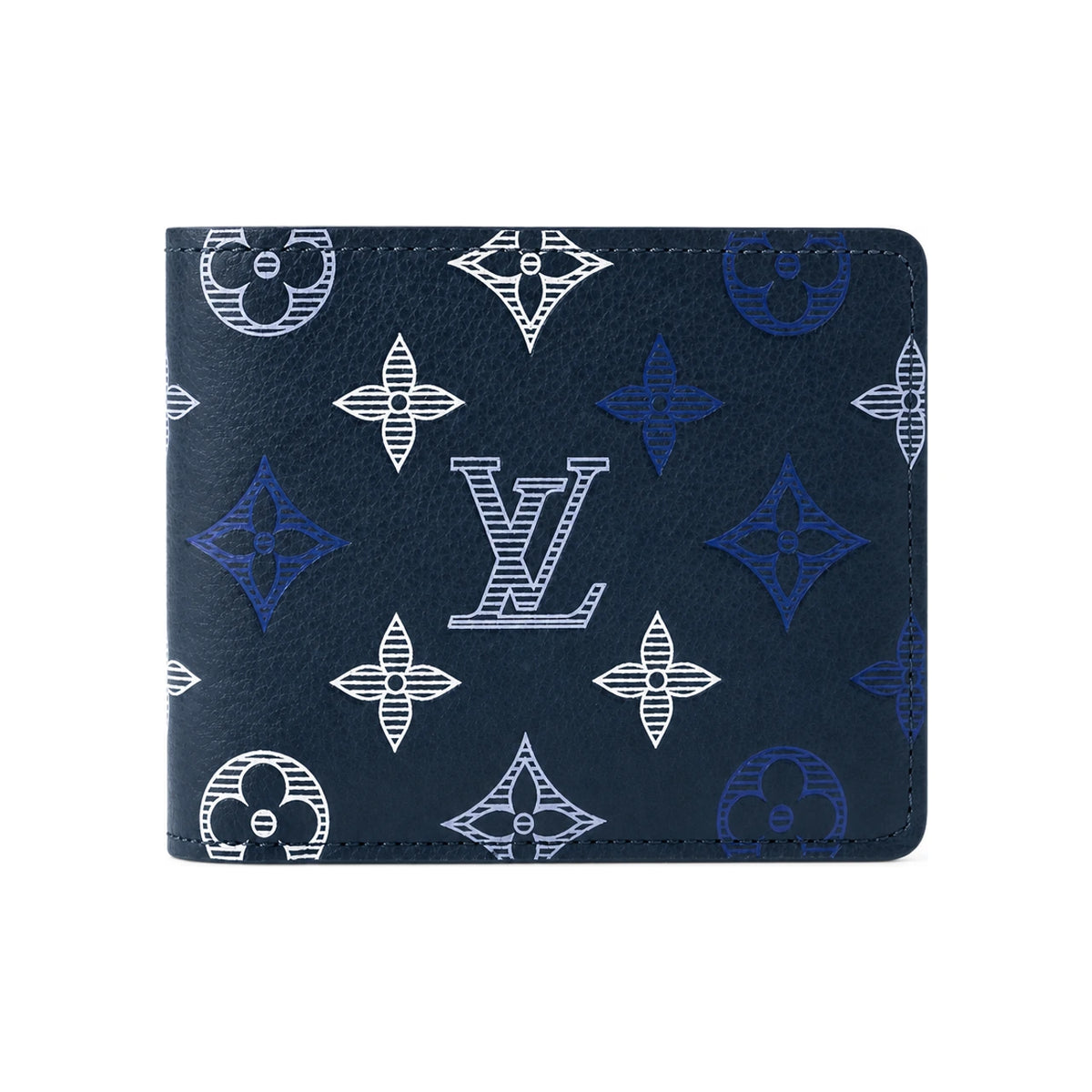 Louis Vuitton Navy Blue Multiple Wallet Card Holder M29137