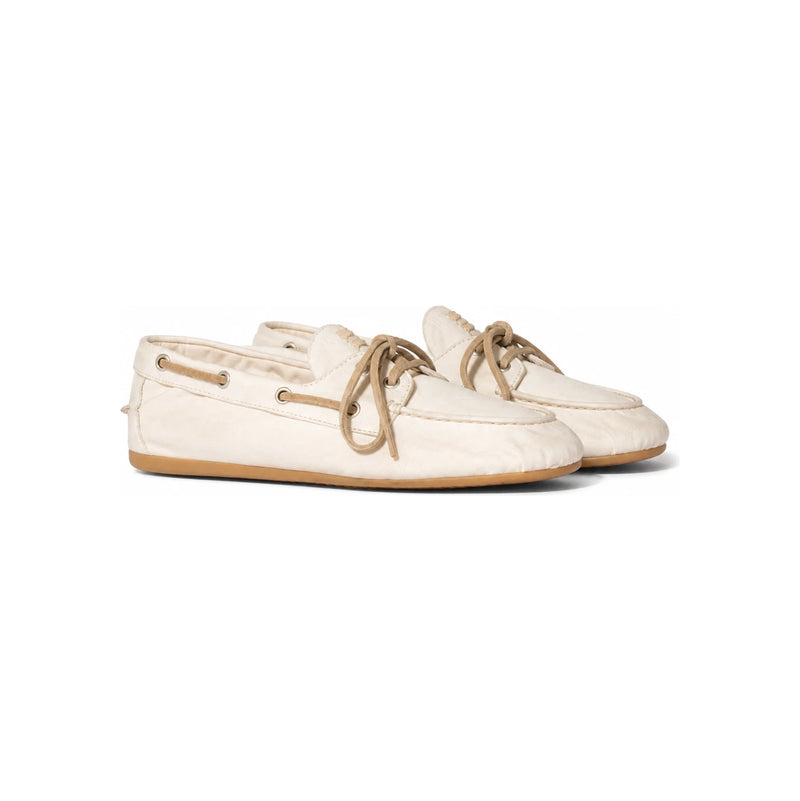 Miu Miu Leather Loafer Boat Shoes