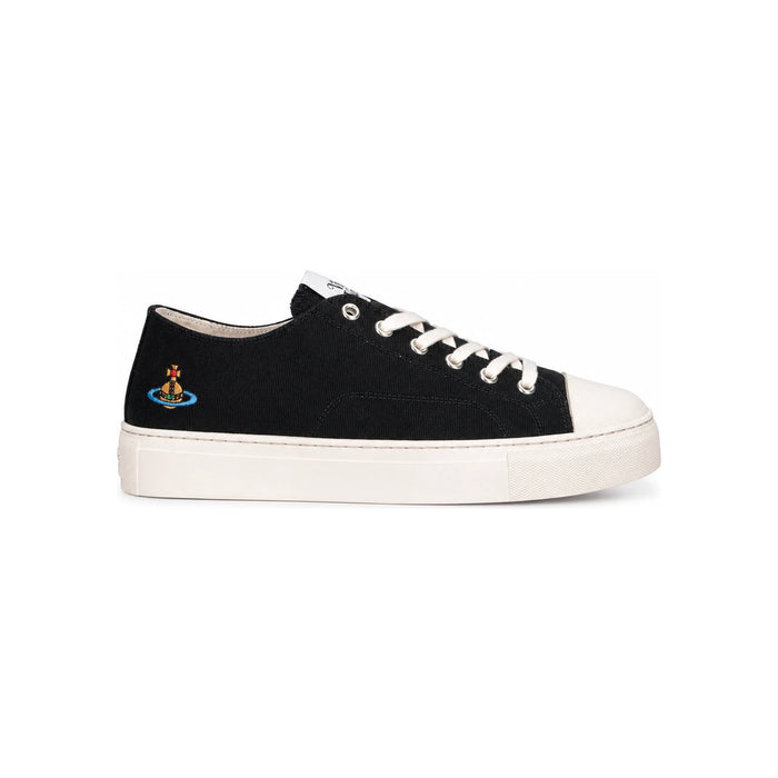 Vivienne Westwood ORB Logo Plimsoll Low-Top Sneakers Black