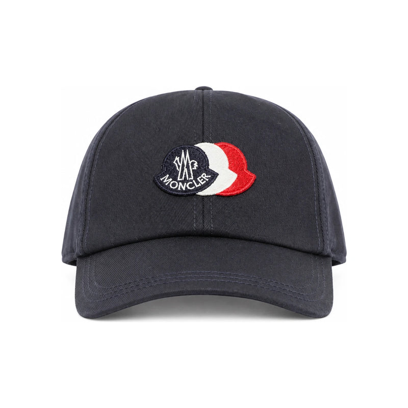 Moncler Tricolor Logo Patch Navy Baseball Cap Men’s 3B00051 0U618 776
