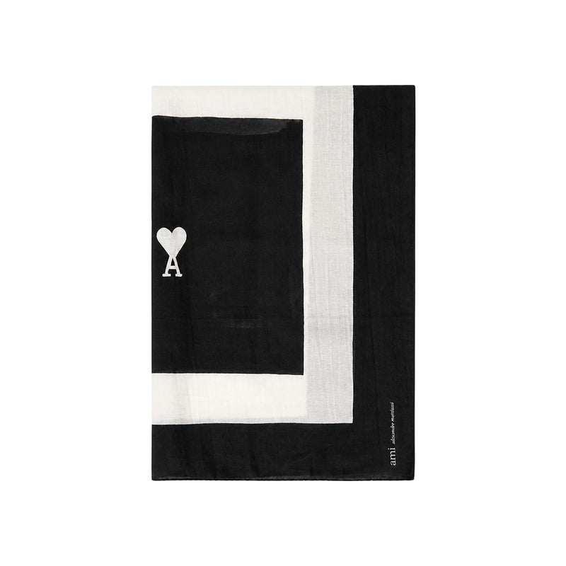 AMI Unisex Wool Scarf Black