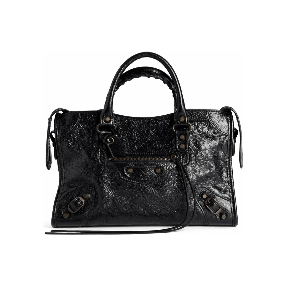 BALENCIAGA Le City Tote Bag Black Leather Handbag