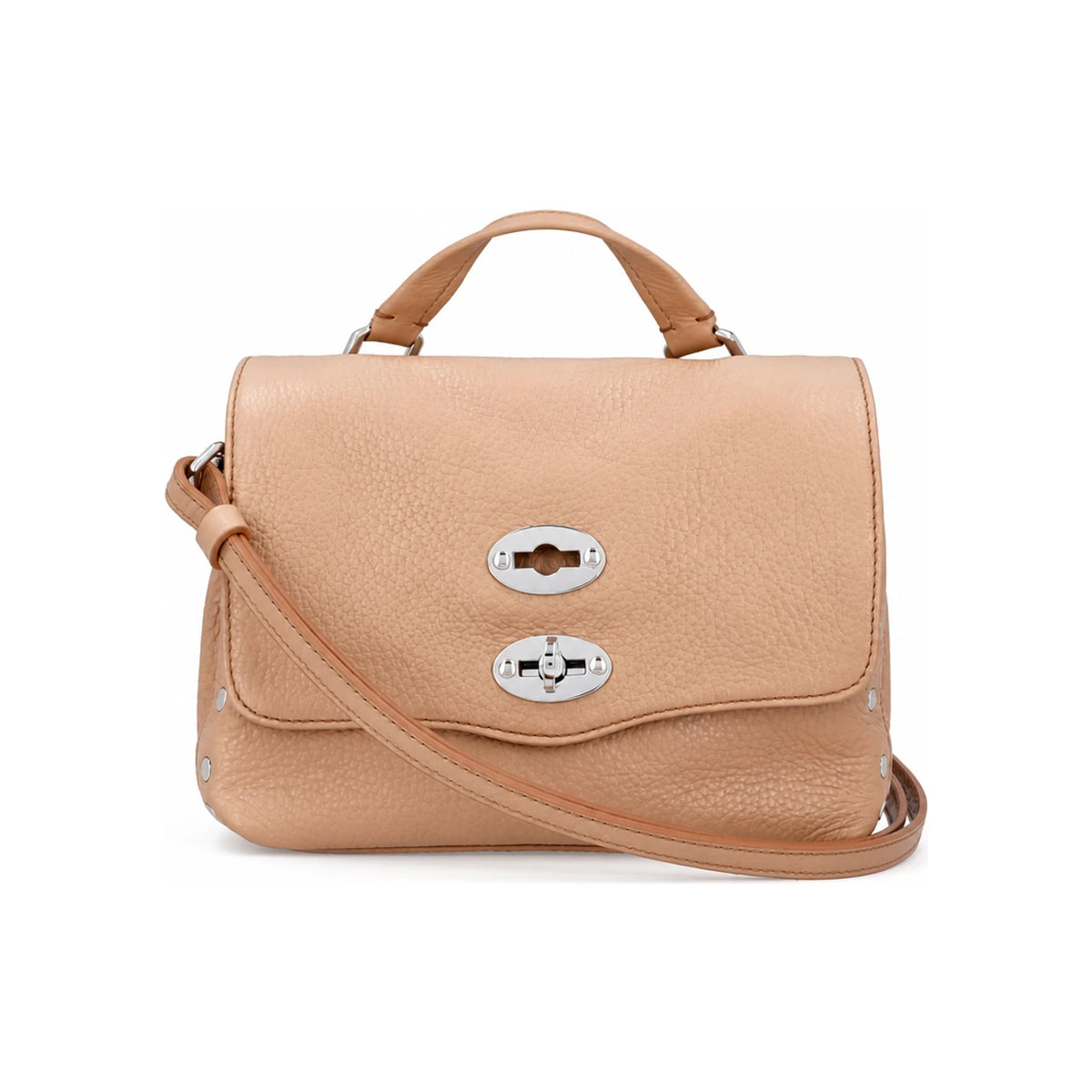 Zanellato Postina Baby Grain Leather Top Handle Tote Bag Z0294