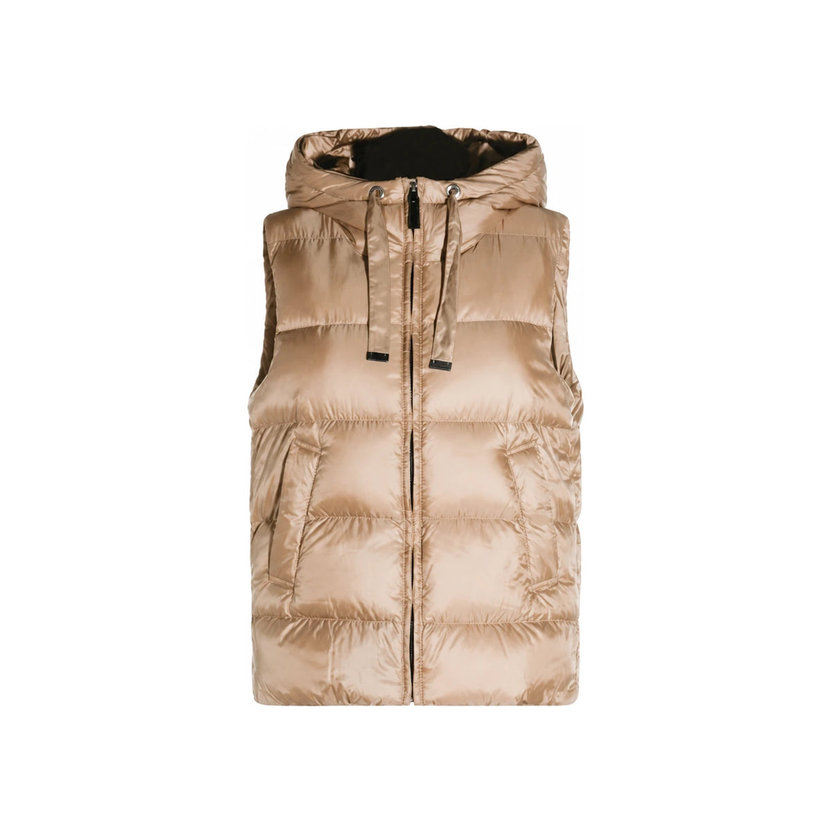 Max Mara SEIVI Hooded Puffer Vest Honey 252929 6085 023