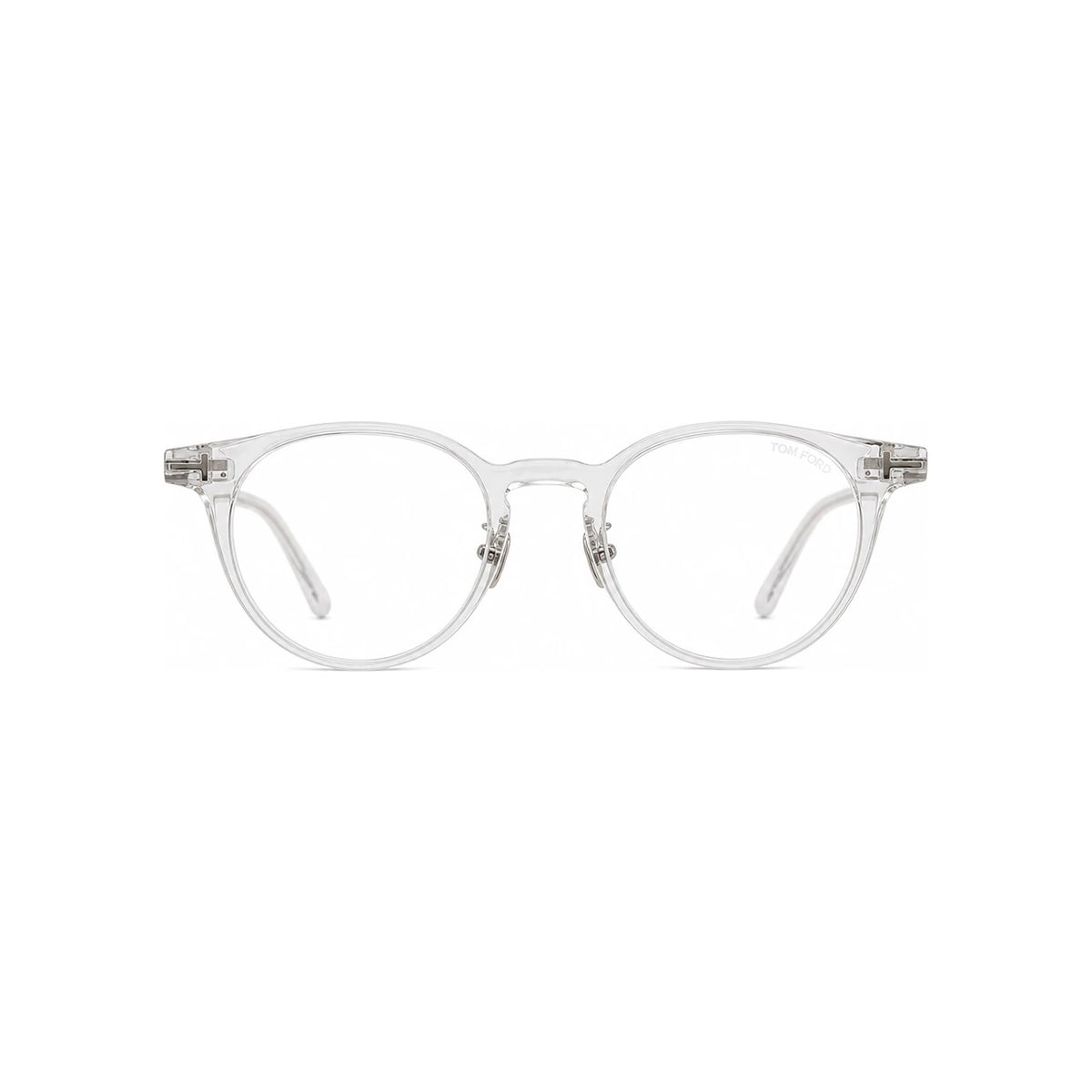 TOM FORD Blue Light Blocking Clear Round Acetate Eyeglasses Unisex TF5996KB 057