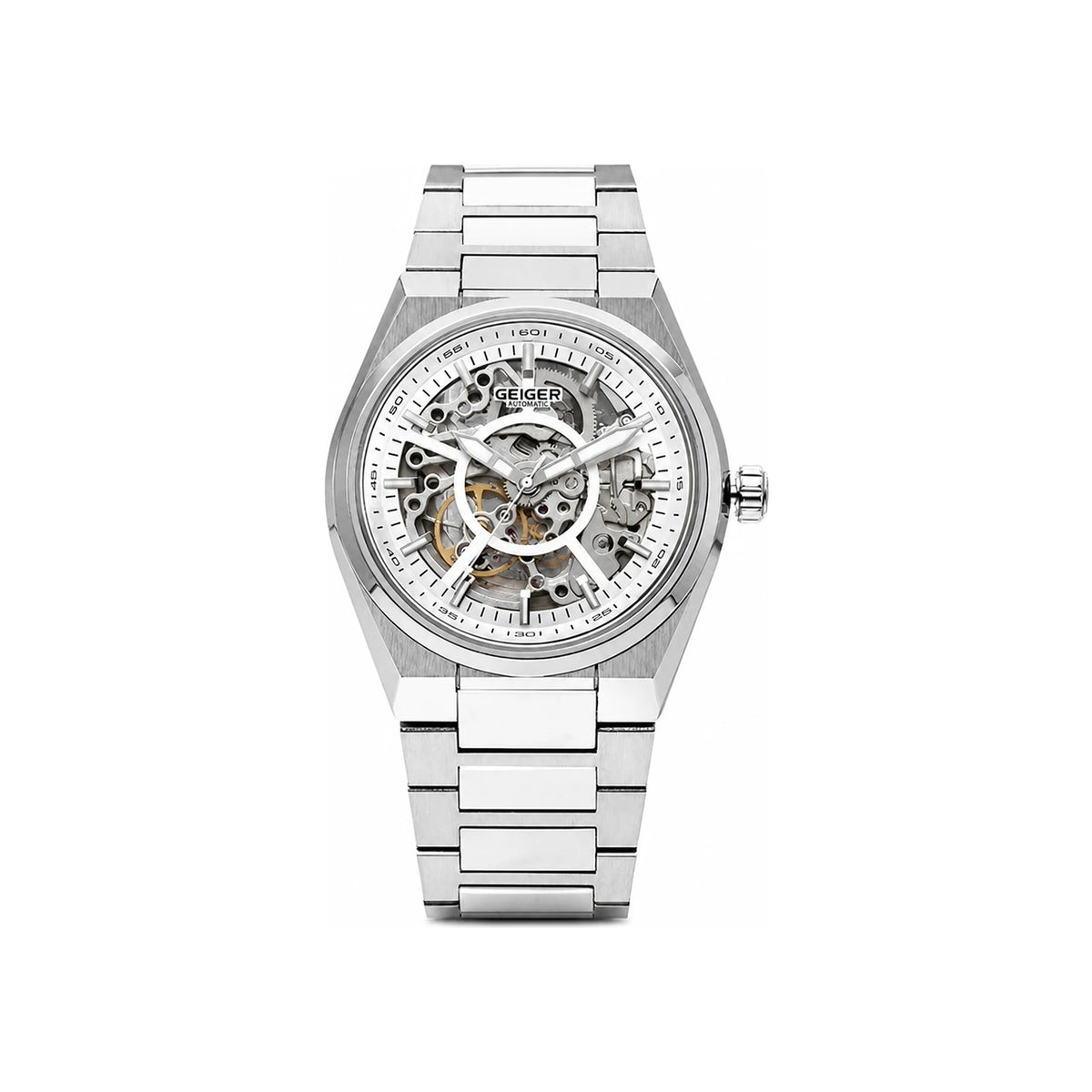 GEIGER Men’s Metal Watch Stainless Steel Wristwatch GE1228WS