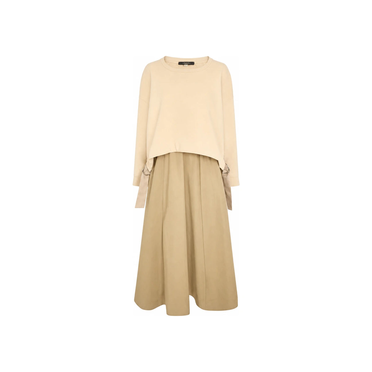 Max Mara Hazel Brown Sweatshirt Midi Dress 2615631021 003