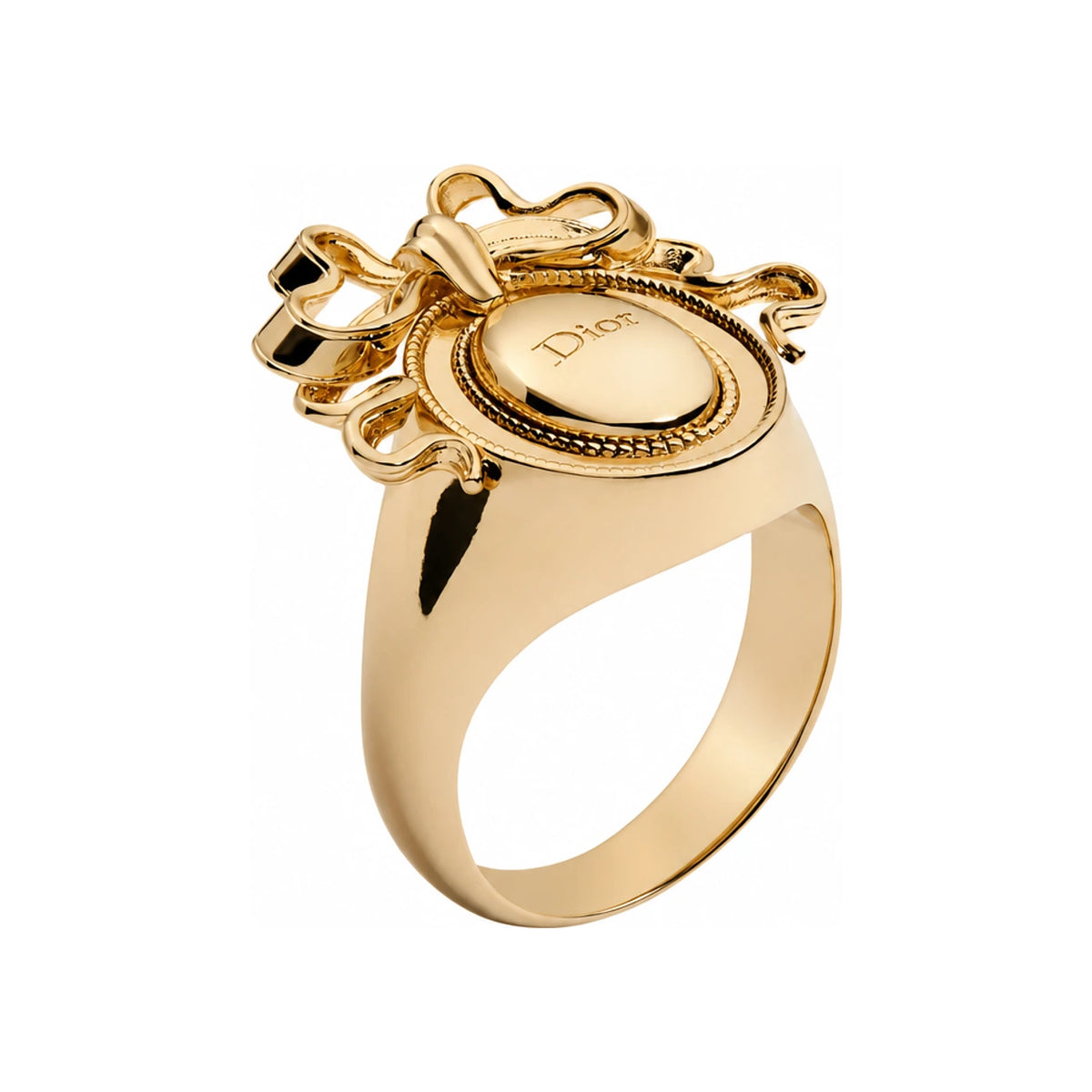 DIOR Gold-Finish Metal Medallion Ring R3084WOMMT D300