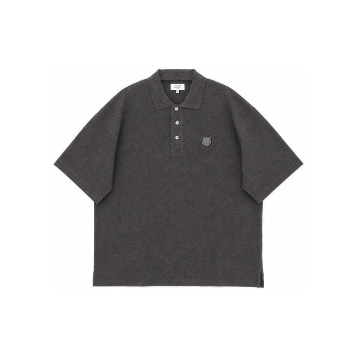 Maison Kitsune Bold Fox Head Oversized Polo T-Shirt for Men