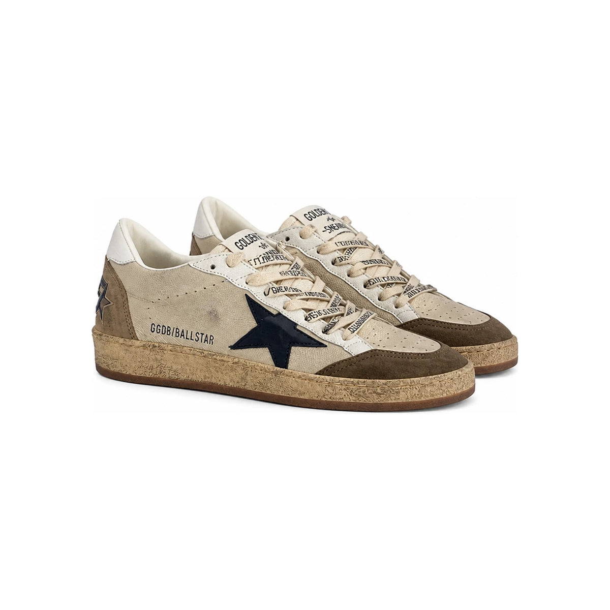 GOLDEN GOOSE Ball Star Vintage Sneakers Cream White Light GMF00117 F008722 83406