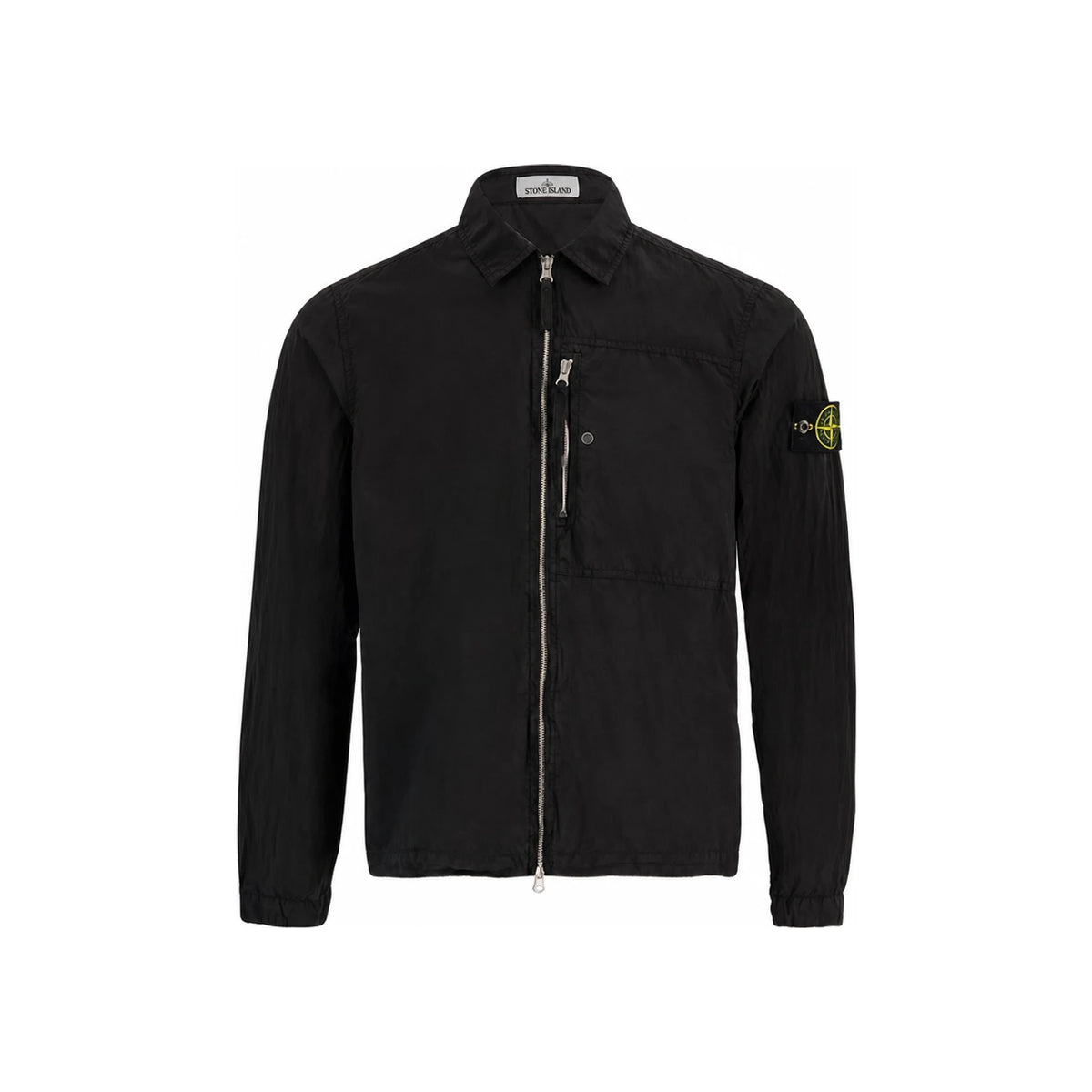 STONE ISLAND Black Long Sleeve Shirt