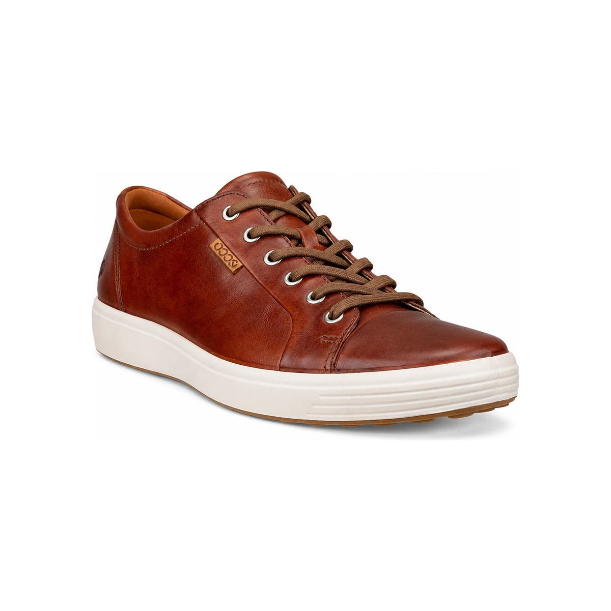 ecco Brown Leather Sneakers for Men