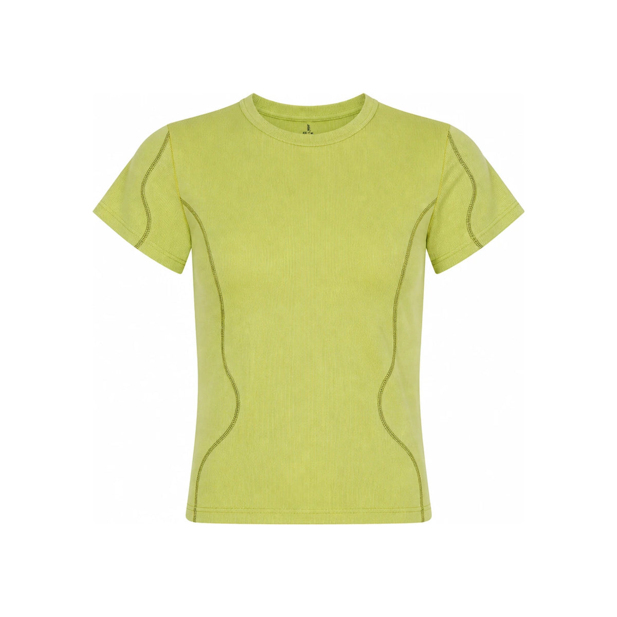 BASERANGE Short Sleeve T-Shirt TTVTCRSU26 IGUACU LIME DOM