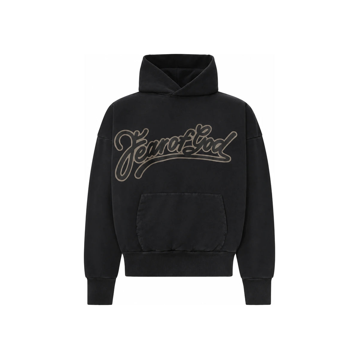 Fear of God Black Pullover Hoodie Sweatshirt for Women