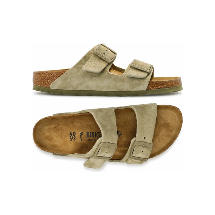 Birkenstock Faded Khaki Mule Slide Sandals