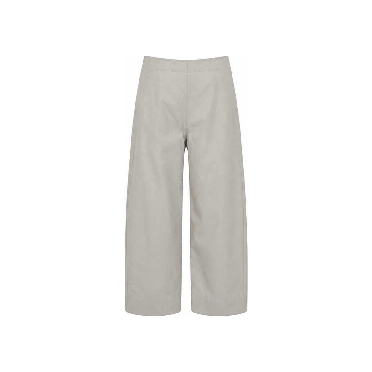 Bottega Veneta Linen Blend Cropped Trousers Beige Women’s Pants