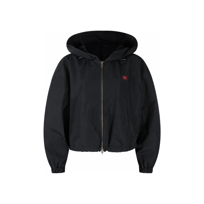 CELINE Women’s Nylon Windbreaker Jacket Black