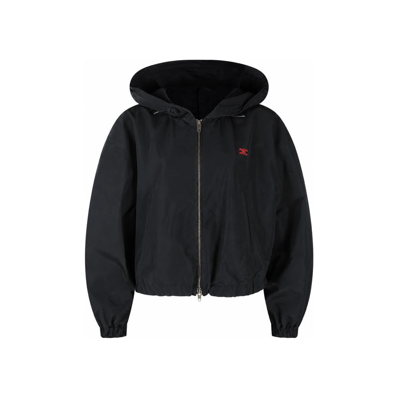 CELINE Women’s Nylon Windbreaker Jacket Black