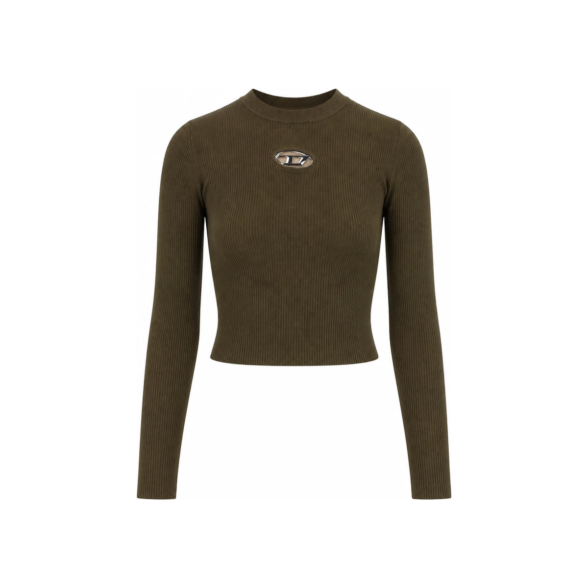 DIESEL Long Sleeve T-Shirt Black Cotton Womens Top