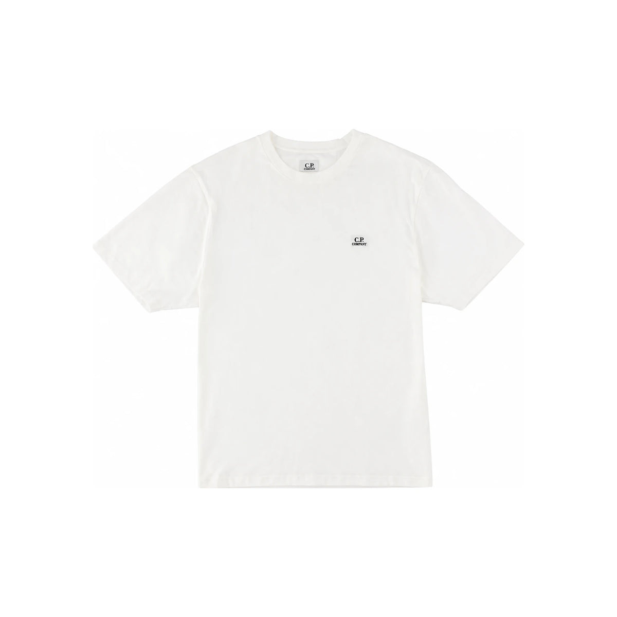CP Company White Cotton Short Sleeve T-Shirt for Men