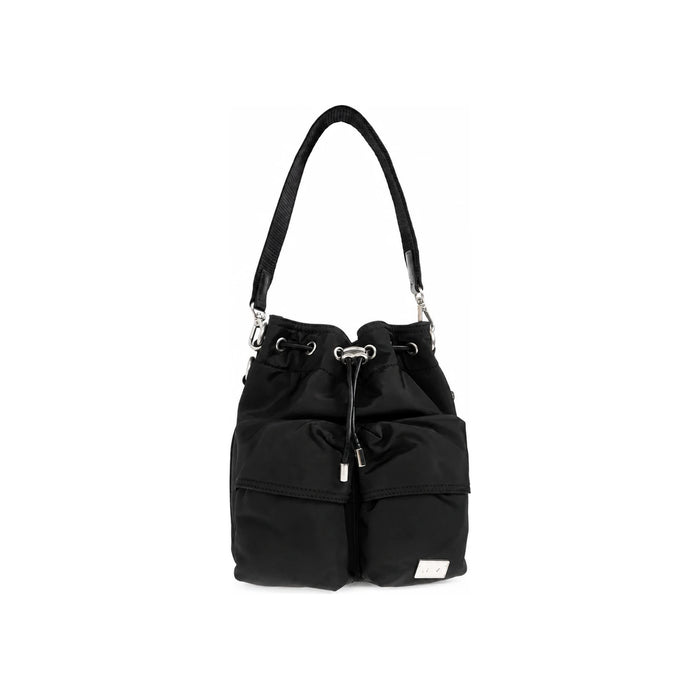 DIESEL Multi-Pocket Unisex Shoulder Crossbody Bag Navy Canvas