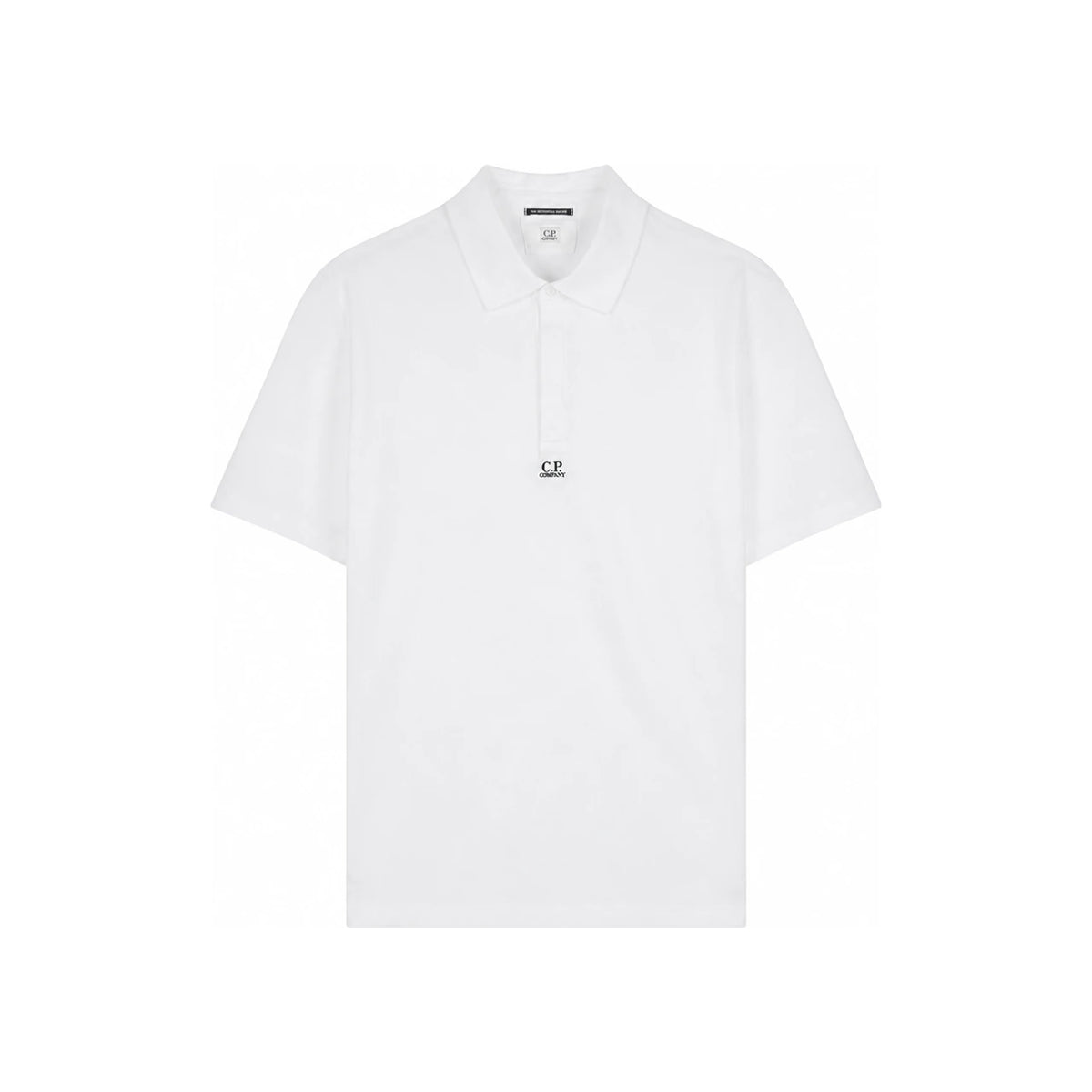 CP Company Gassato Logo Polo Shirt Men White
