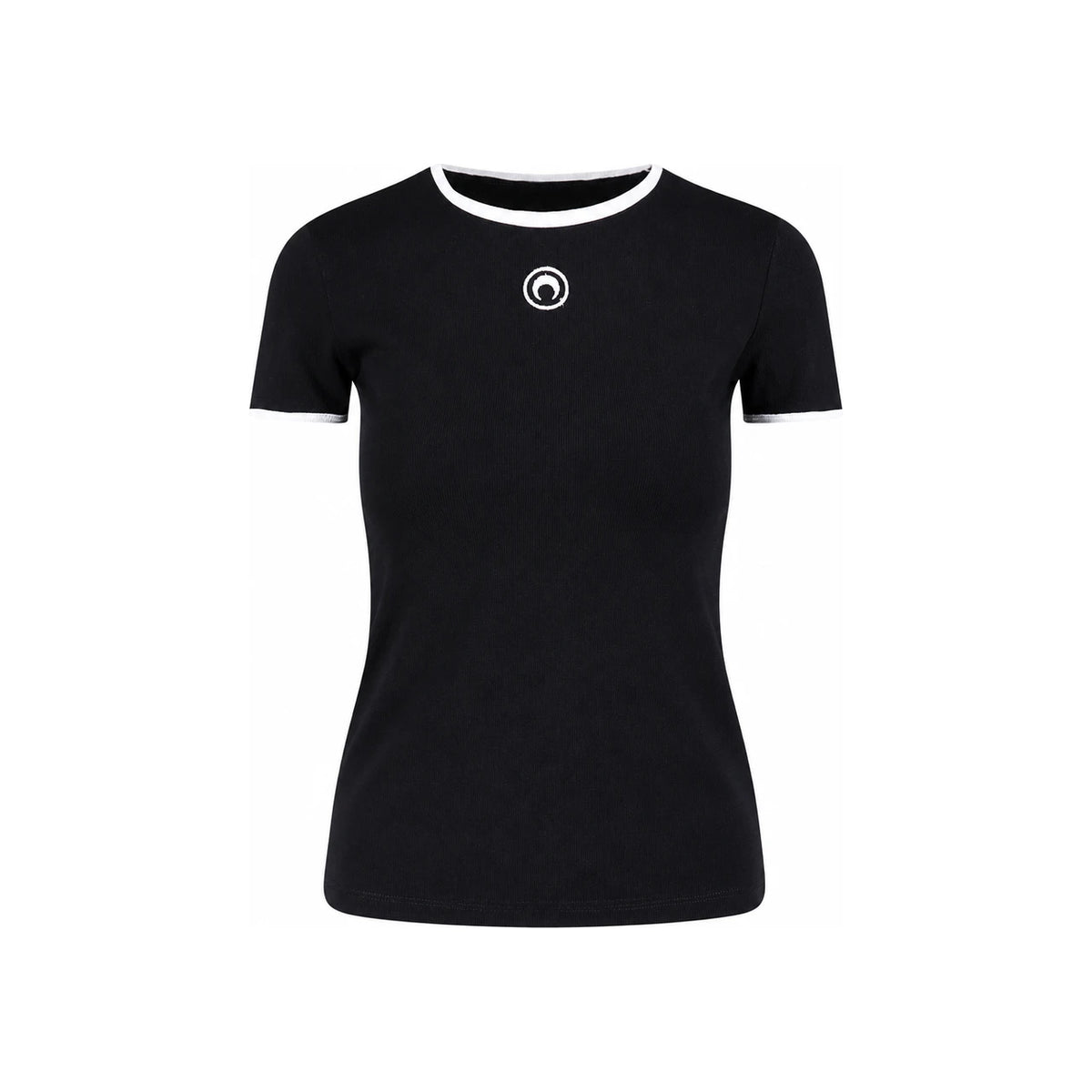 Marine Serre Black Short Sleeve T-Shirt