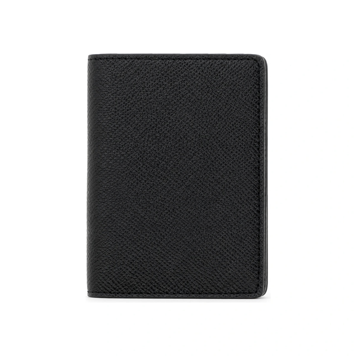 Maison Margiela Black Leather Bifold Wallet for Men