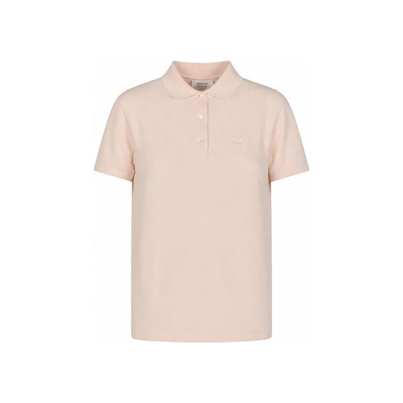 Maison Kitsune Baby Fox Logo Short Sleeve Polo T-Shirt Women’s White