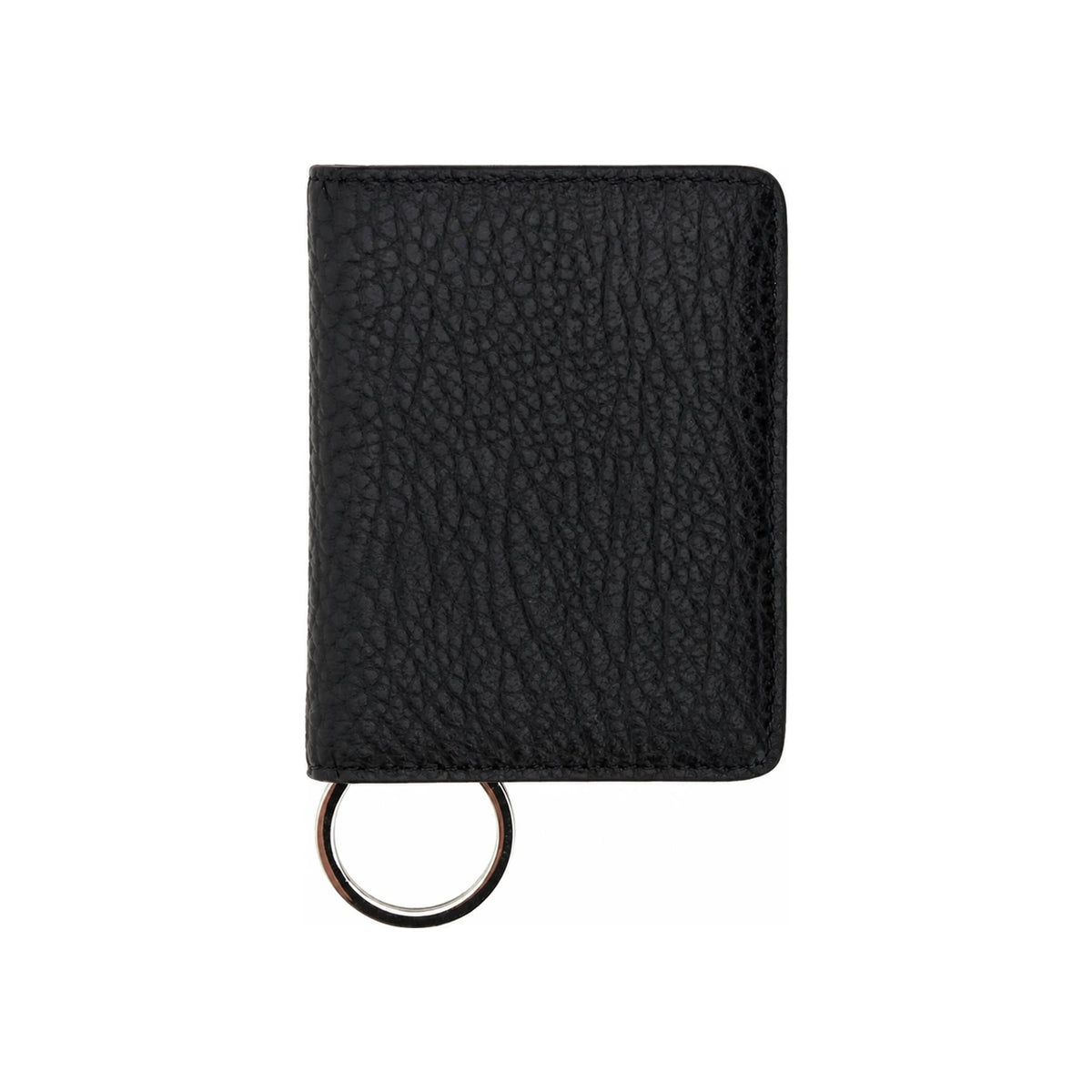 Maison Margiela Black Leather Compact Wallet