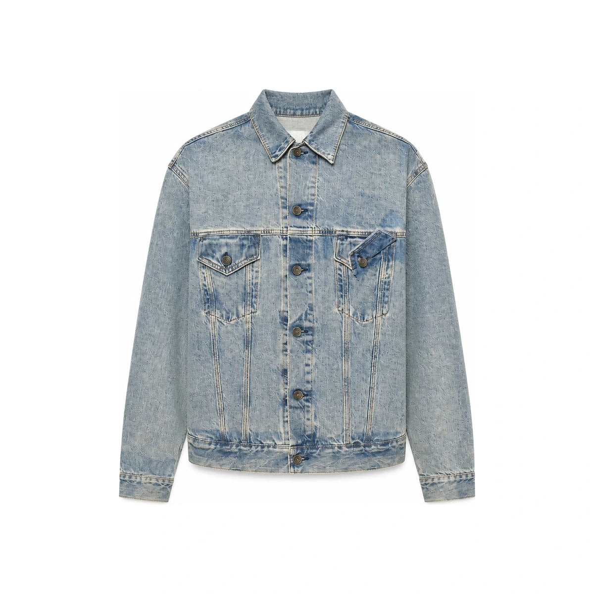 Maison Margiela Blue Denim Jacket Men’s Classic Trucker Style