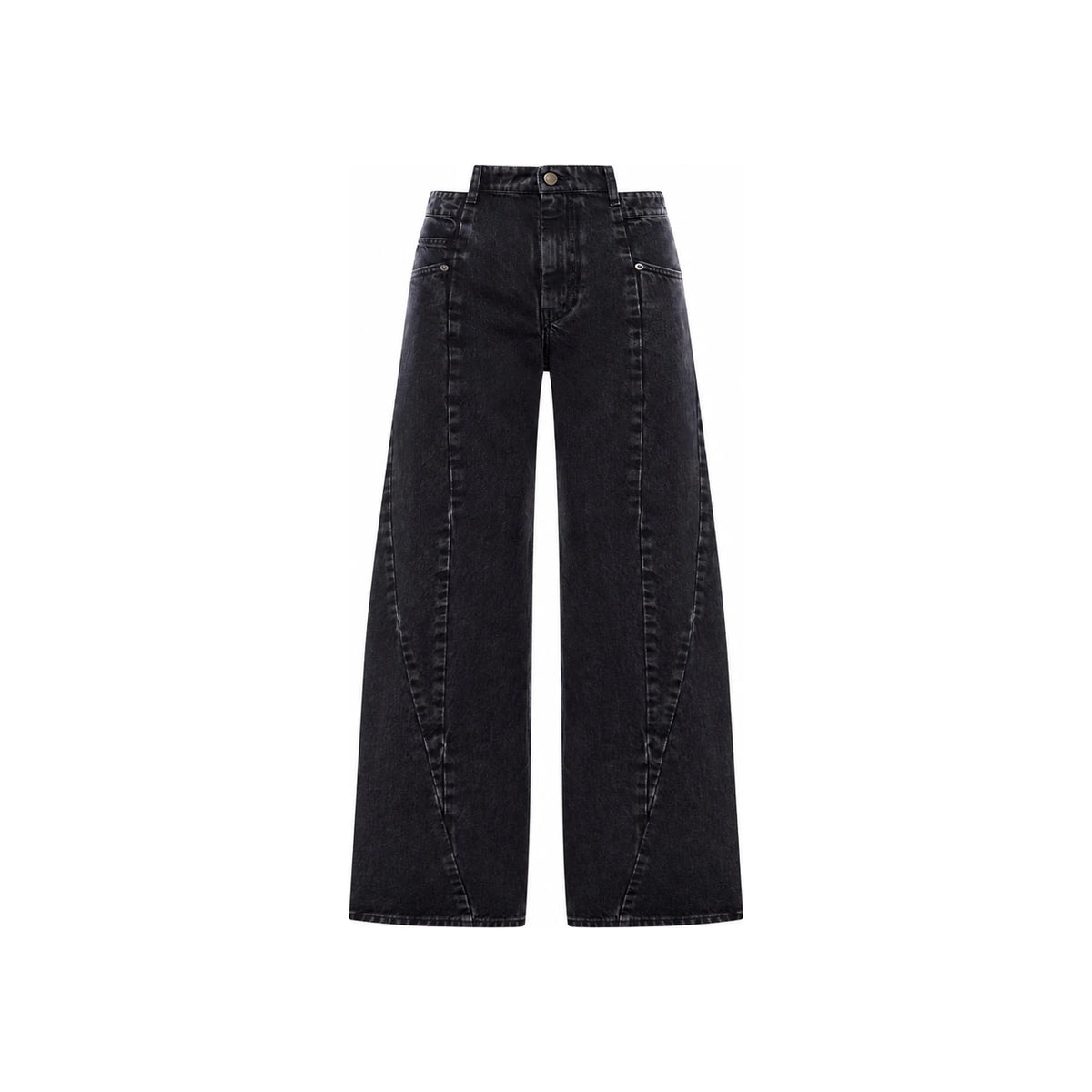 Maison Margiela Medium Black Stonewashed Denim Trousers