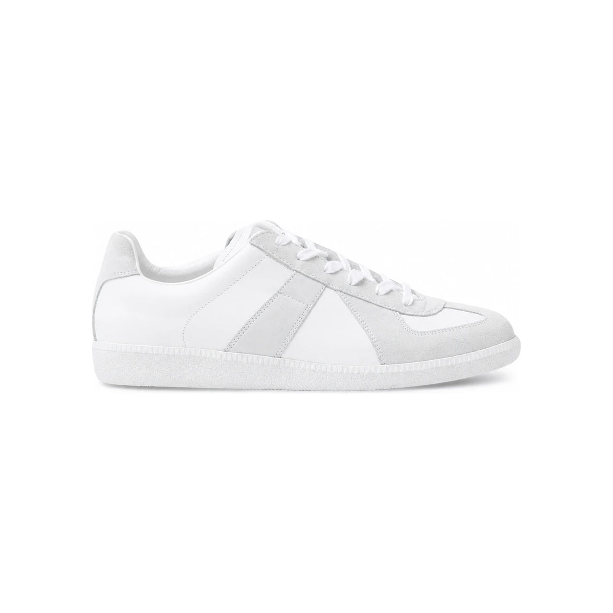 Maison Margiela Off White Leather Low Top Sneakers