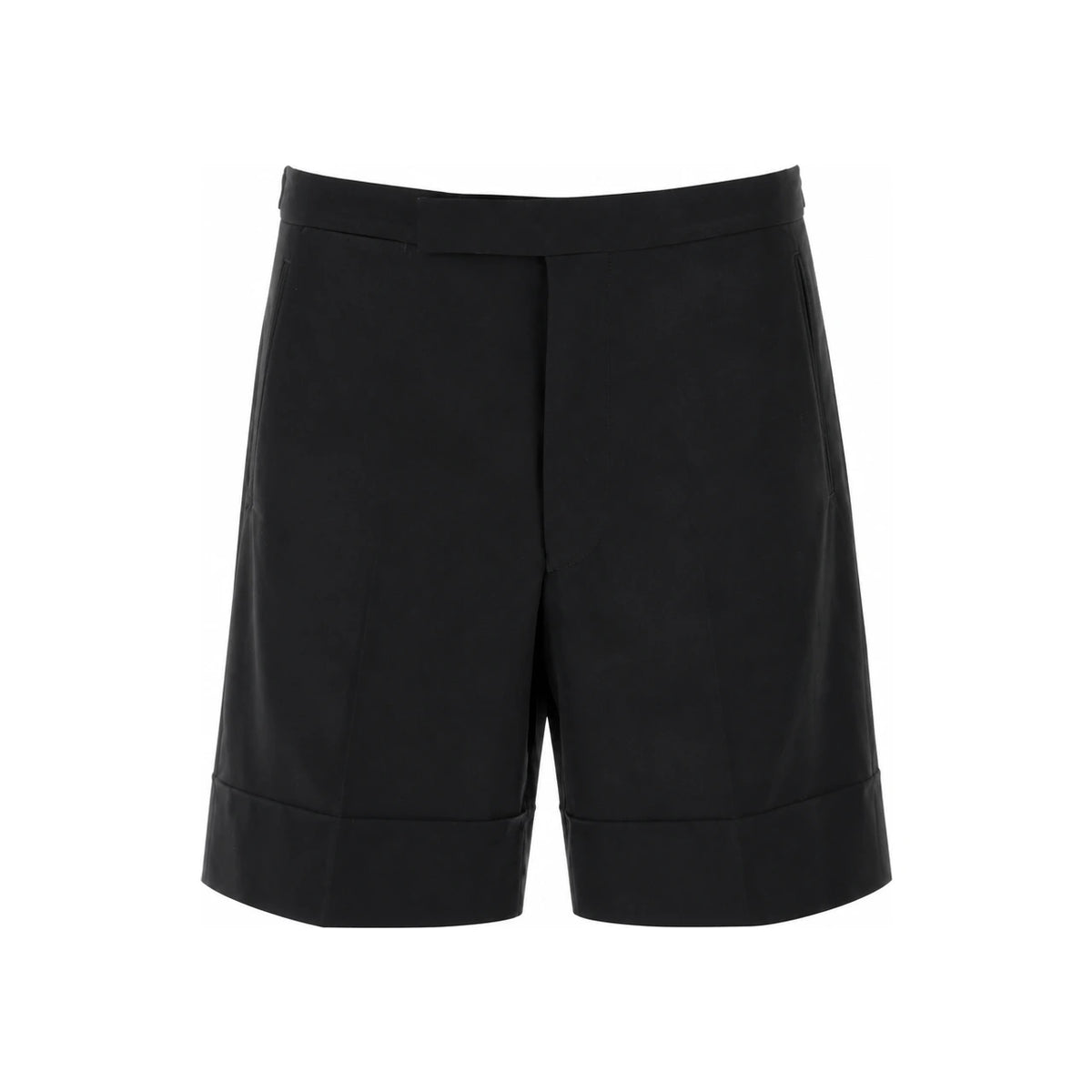 PRADA Black Nylon Drawstring Shorts Men