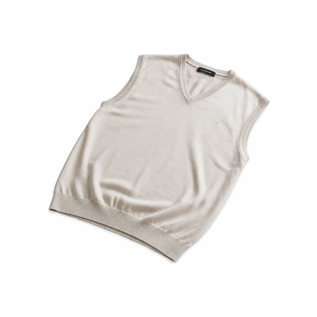 J LINDEBERG Men’s Vest BMKW15376C118 MOONBEAM MELANGE DOM