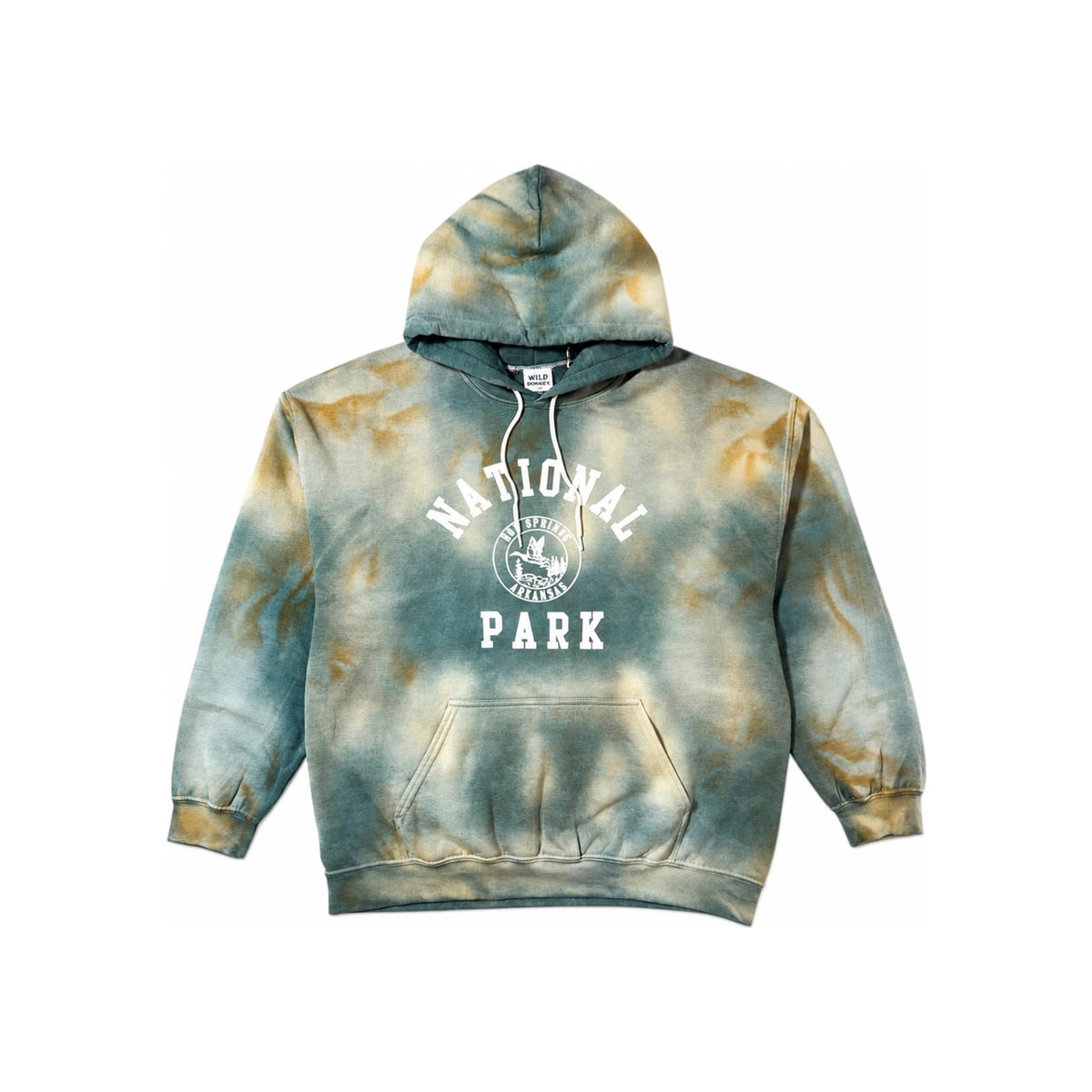 Wild Donkey Leaves Graphic Cotton Park Hoodie Unisex