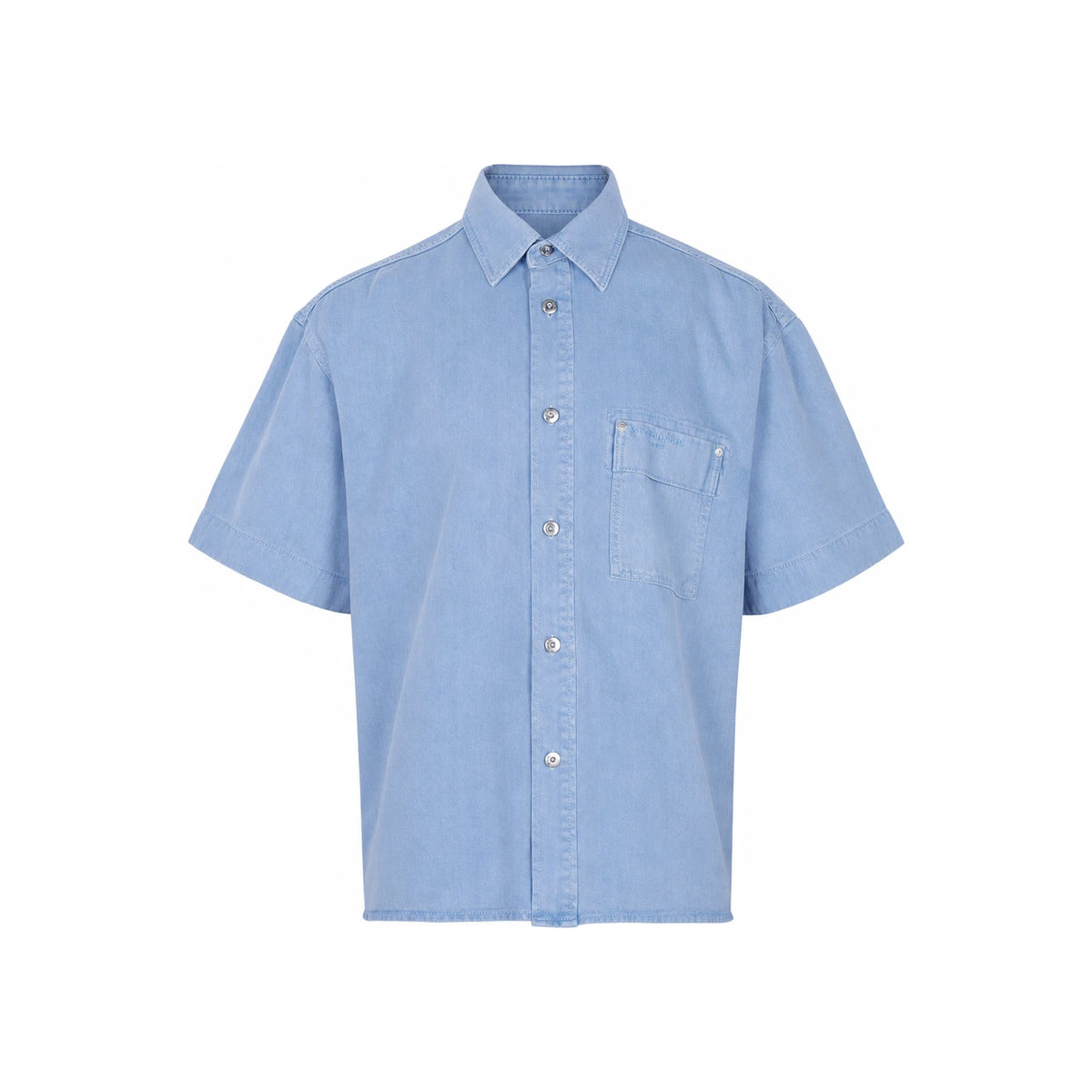WOOYOUNGMI Back Logo Short Sleeve Shirt for Men