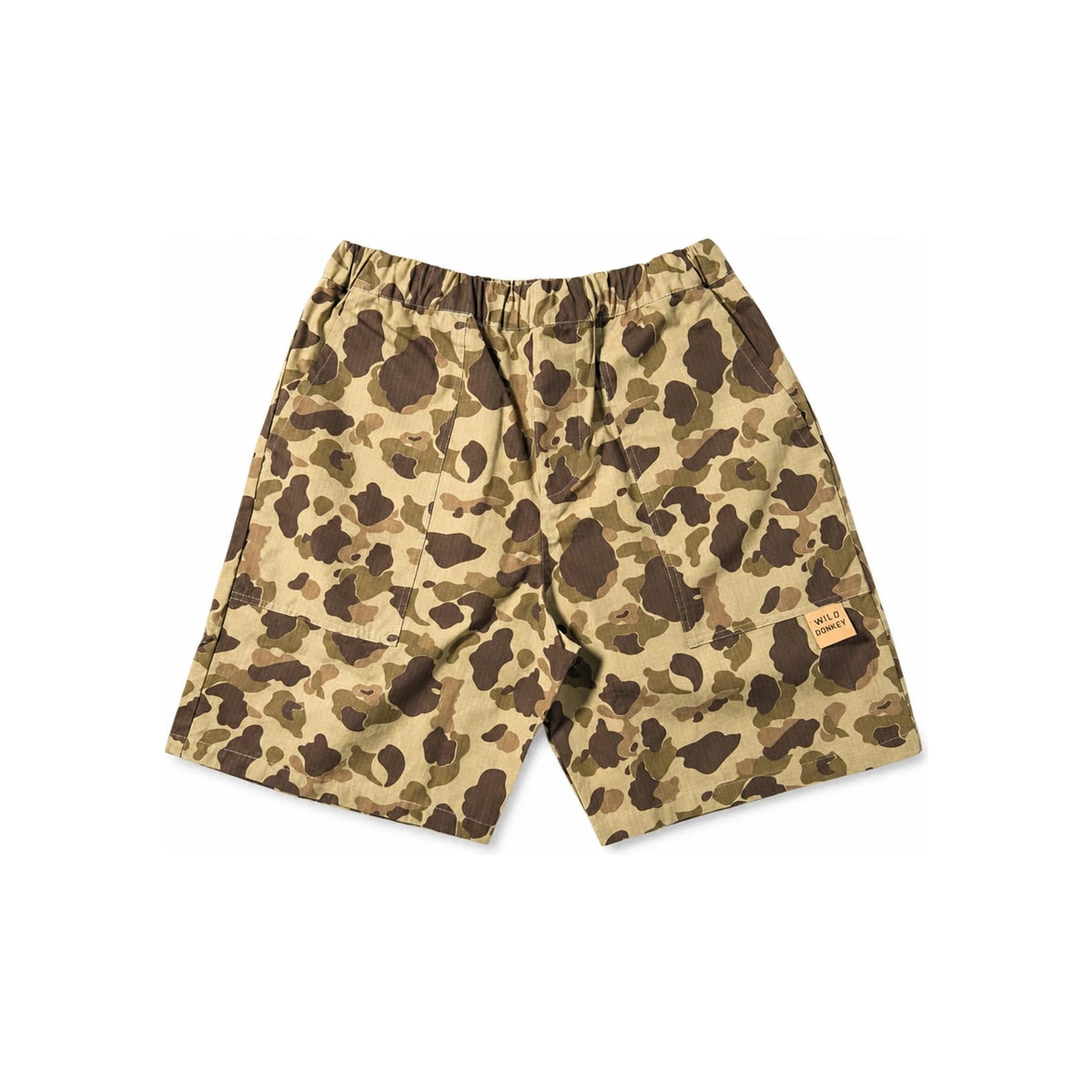 Wild Donkey Double Face Camo Shorts Unisex Cotton