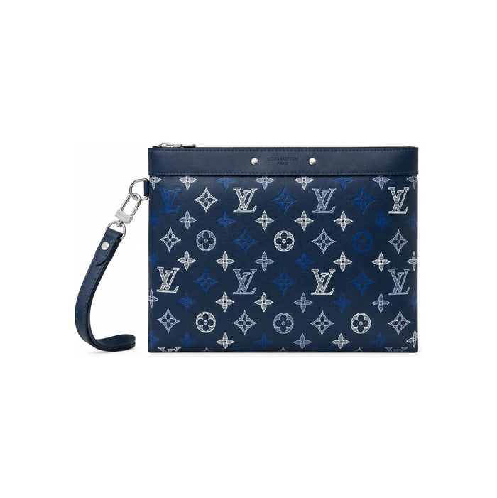 Louis Vuitton Navy Blue Pochette To Go Card Holder M28913